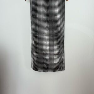 Classic Black and White Houndstooth Skirt